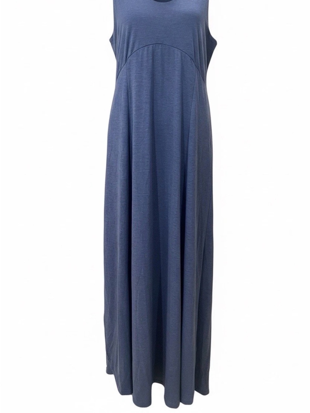 HALARA Blue V-Neck Sleeveless Maxi Dress Indigo color size Large - Picture 2 of 8